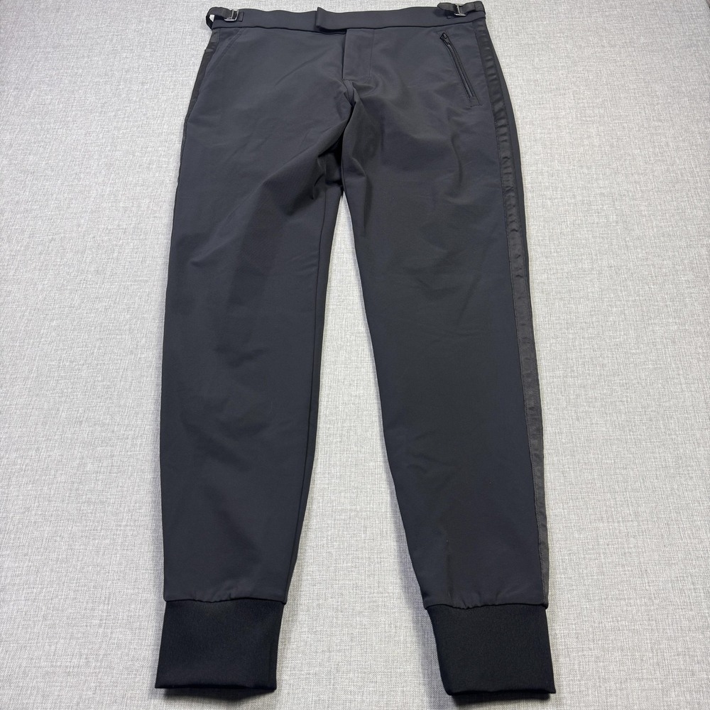 Greyson Performance Golf Pants Mens 33x30 Black Jogger Stretch Pockets Tapered